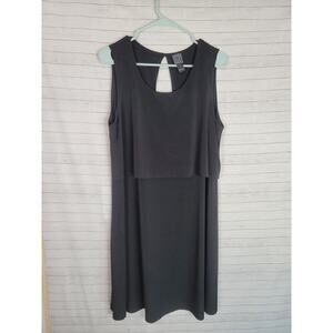 CLARA SUNWOO BLACK JERSEY DRESS, SZ LARGE